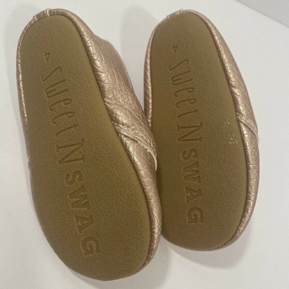 Sweet N Swag Moccasins Size 4 (1-1.5 Years) - Picture 6 of 7